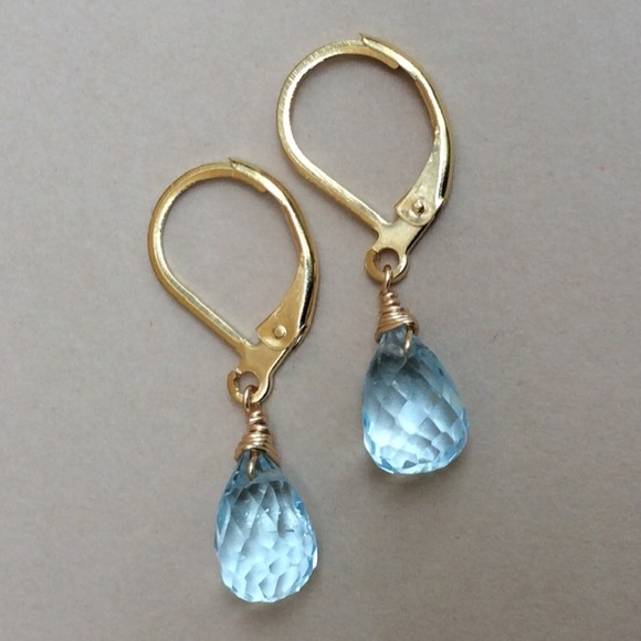 Aquamarine Sundance Charm Earrings - Picture 1 of 7